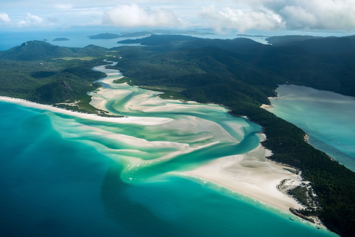 whitehaven beach vue de haut